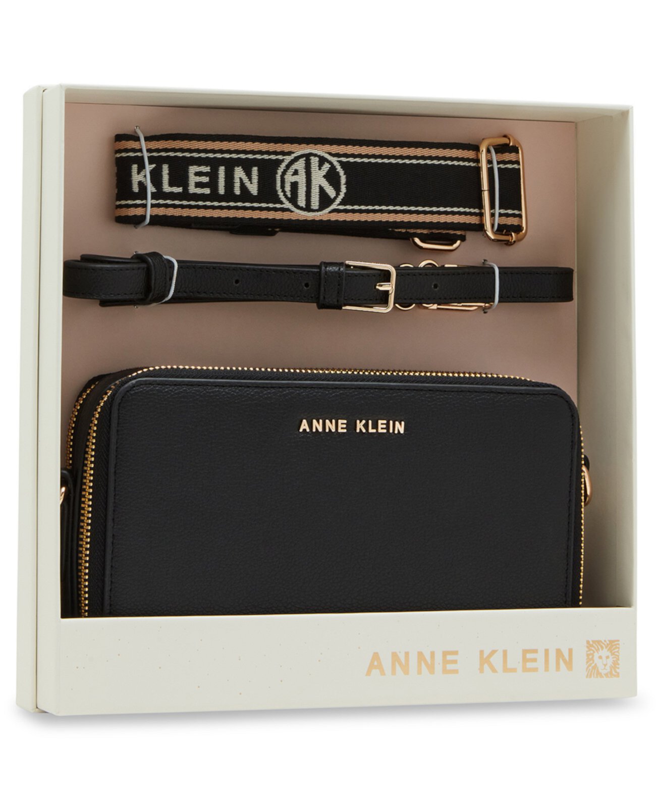 Сумка кросс-боди Anne Klein 3-частный комплект с двойной молнией Anne Klein