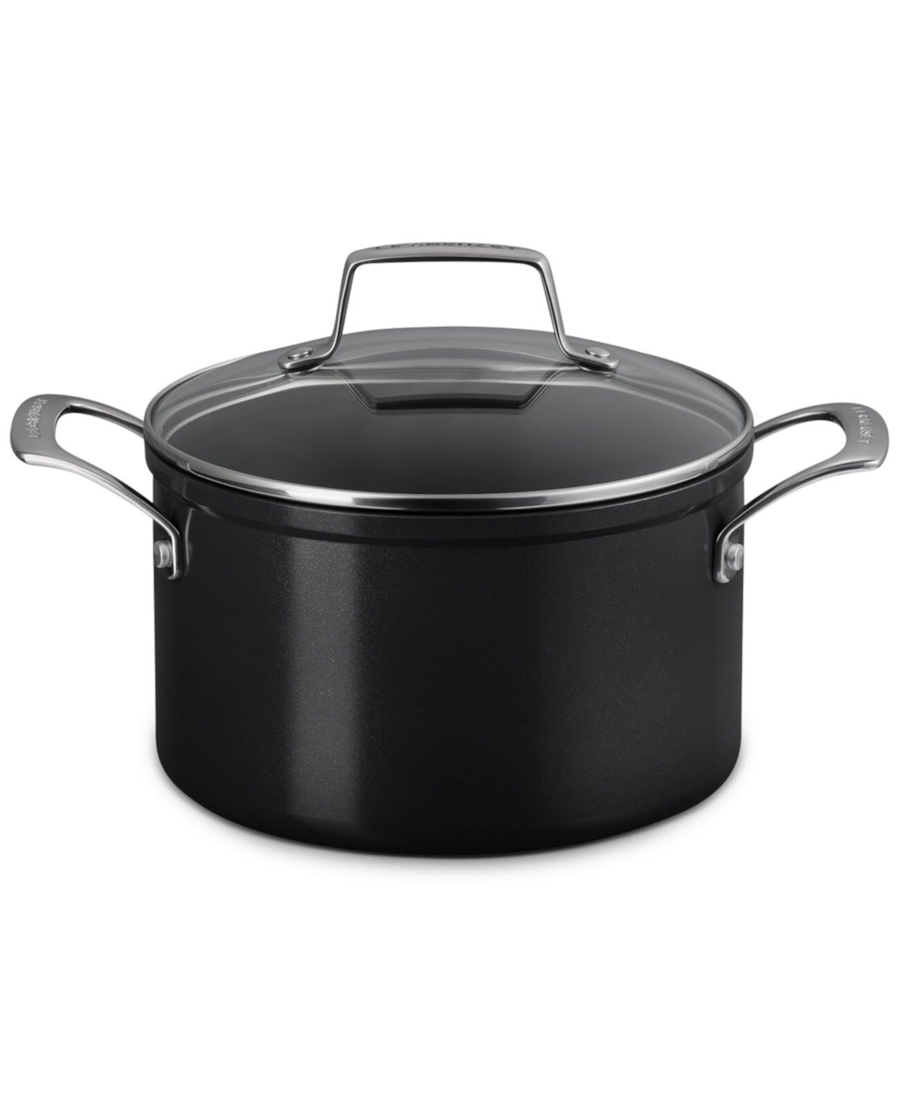 Essential Non-Stick Ceramic Stockpot with Glass Lid, 4-Quarts Le Creuset