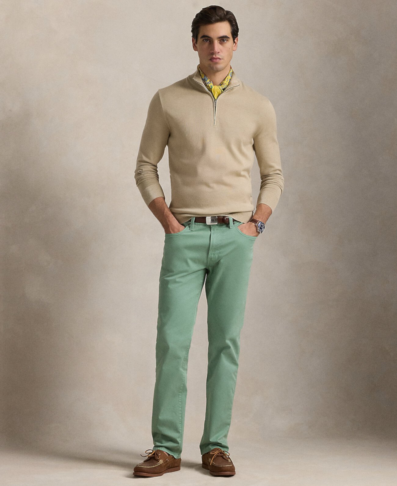 Мужские брюки Varick Slim Straight из эластичного сатина Polo Ralph Lauren Polo Ralph Lauren