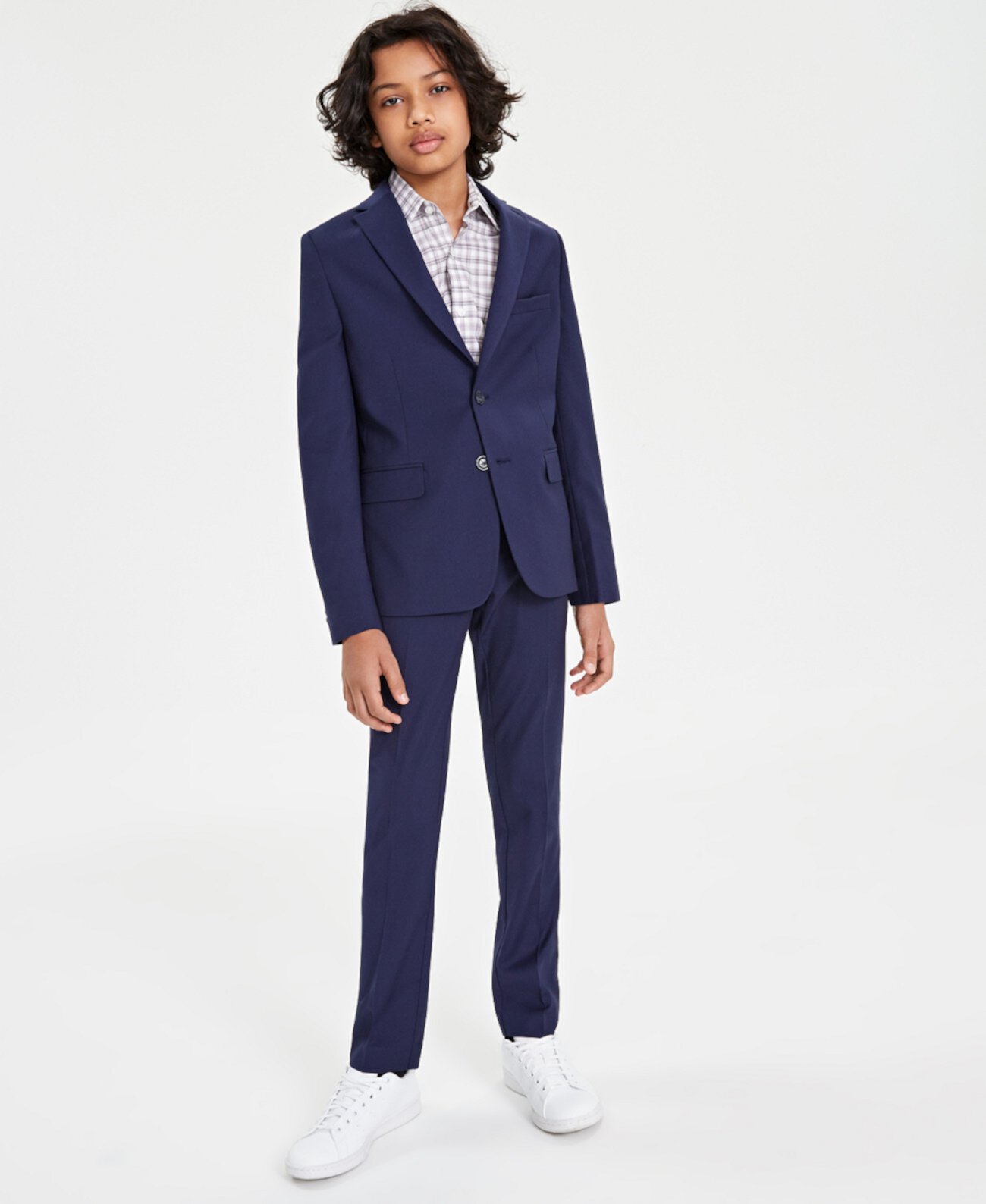 Костюм Kenneth Cole Big Boys Mini Check Slim Fit Stretch Kenneth Cole