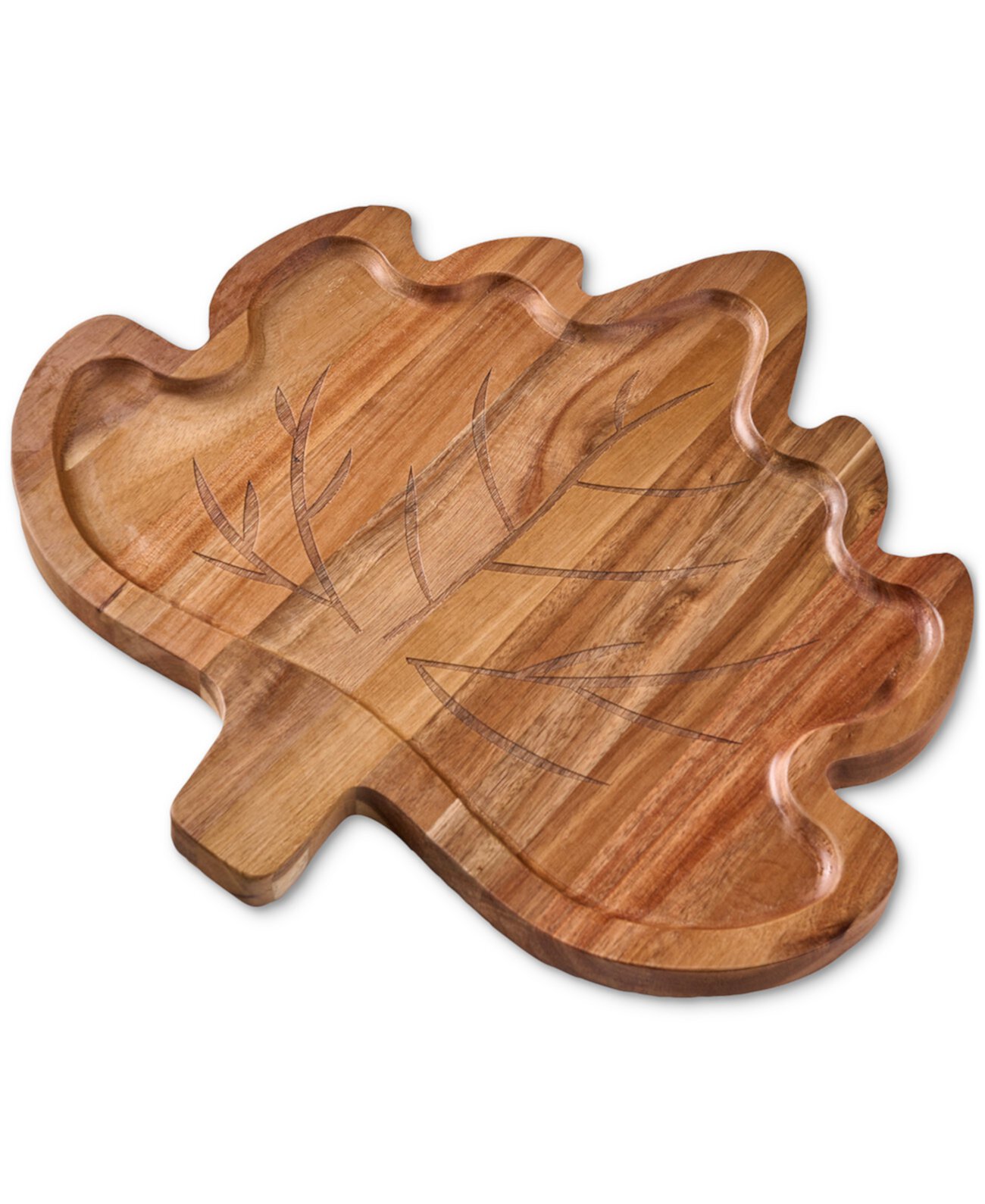 Wooden Leaf Serving Board Godinger