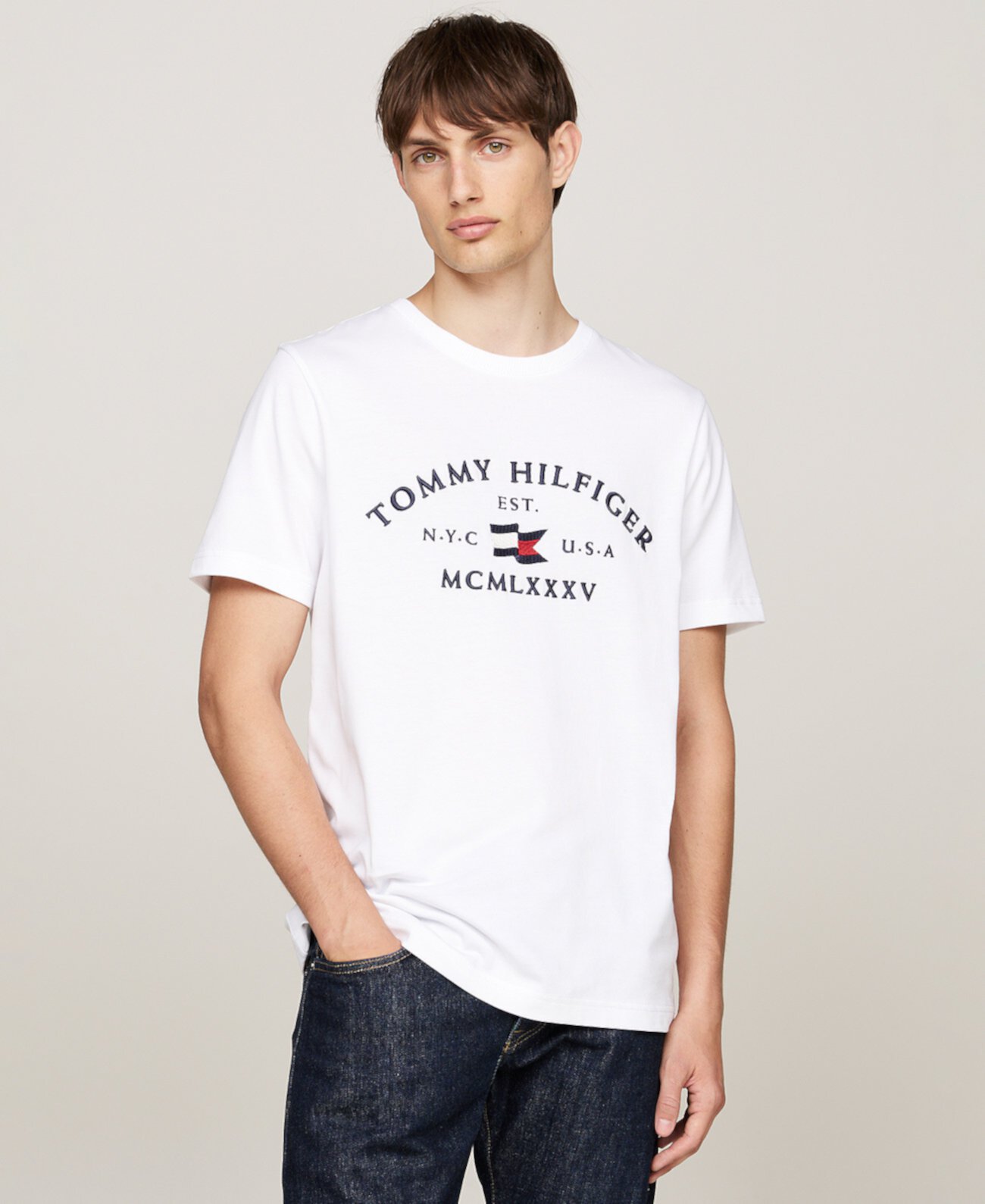 Мужская Футболка Tommy Hilfiger Логотип Tommy Hilfiger