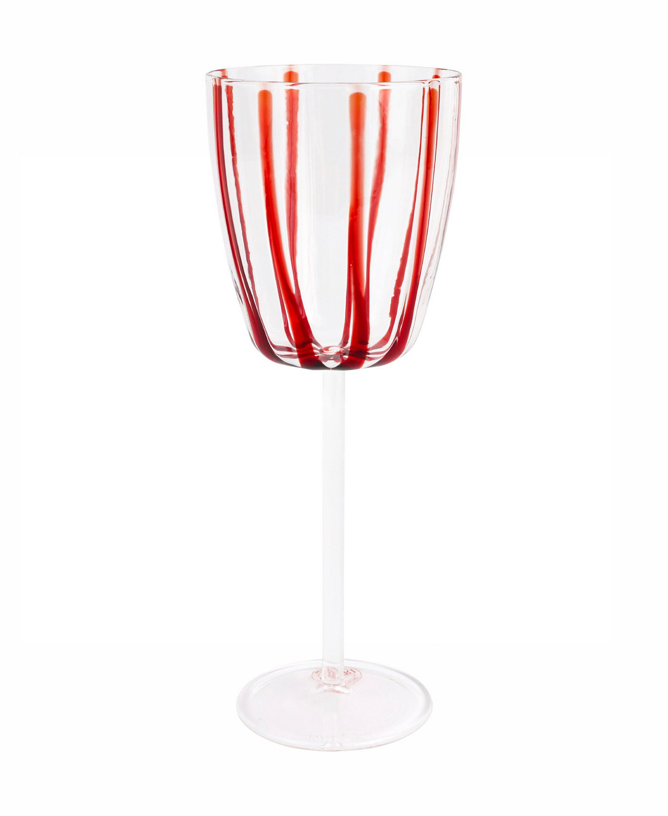 Nuovo Stripe Wine Glass VIETRI