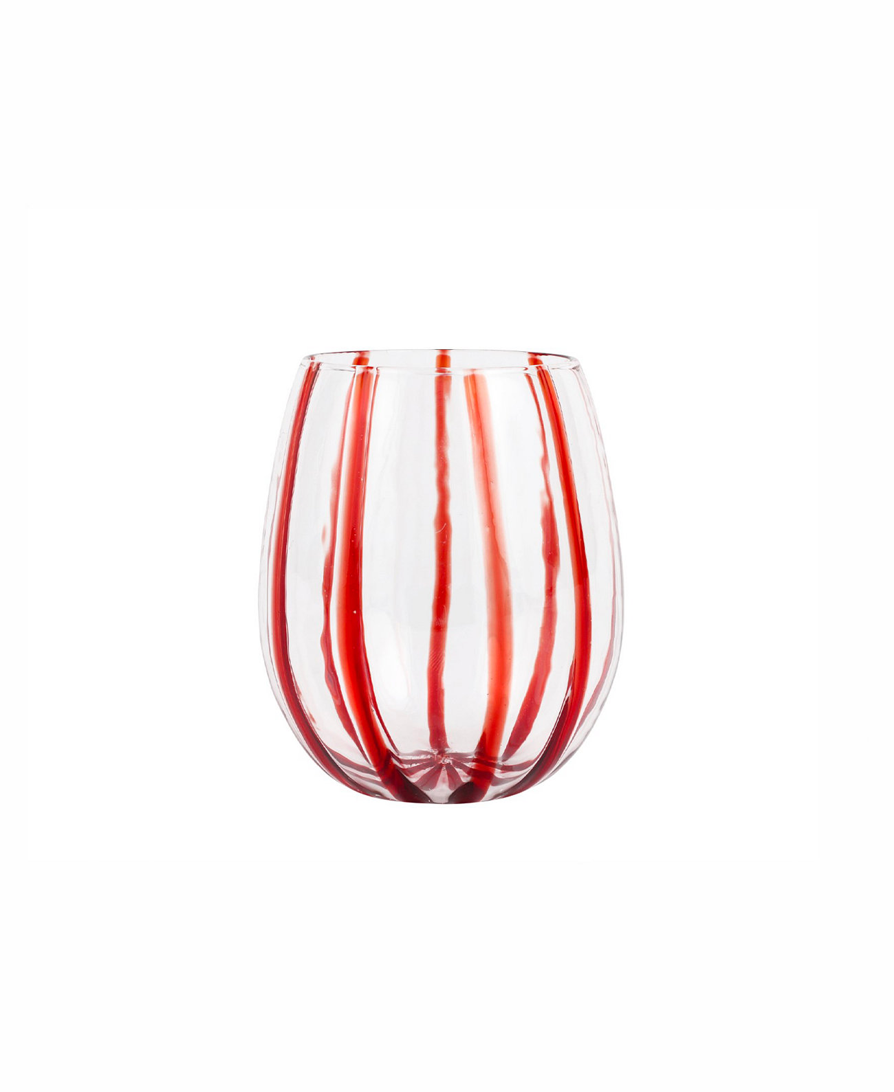 Nuovo Stripe Stemless Wine Glass VIETRI