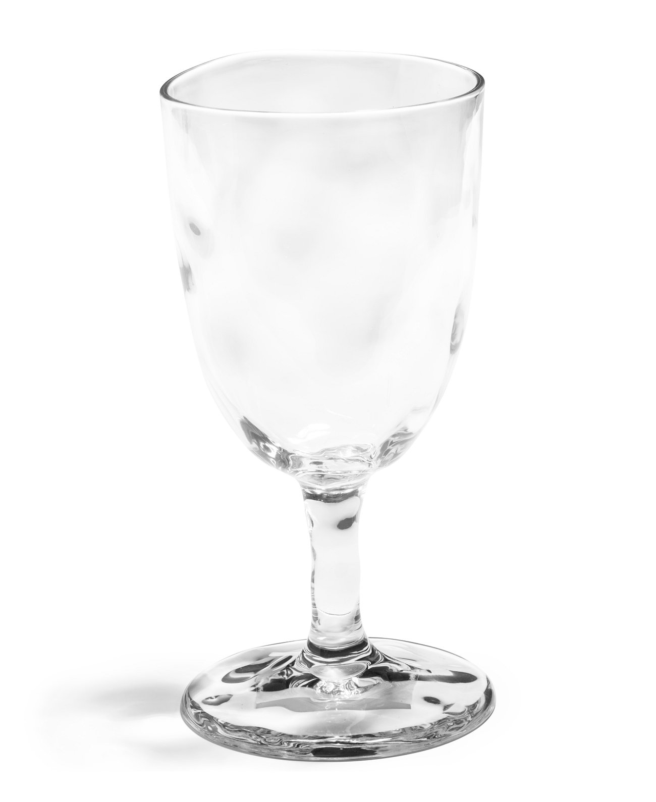 Ruffle Clear Tritan Acrylic Wine Glass Q Squared