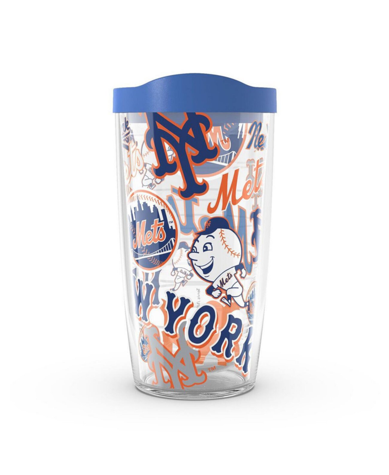 New York Mets 16oz. All Over Wrap with Lid Tumbler Tervis