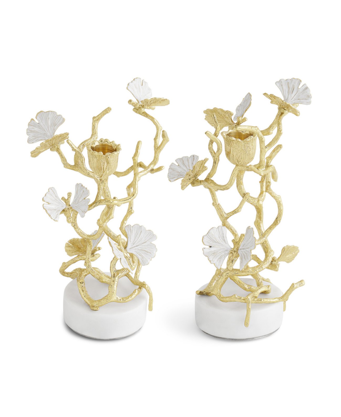 Butterfly Ginkgo Candleholders, Set of 2 MICHAEL ARAM