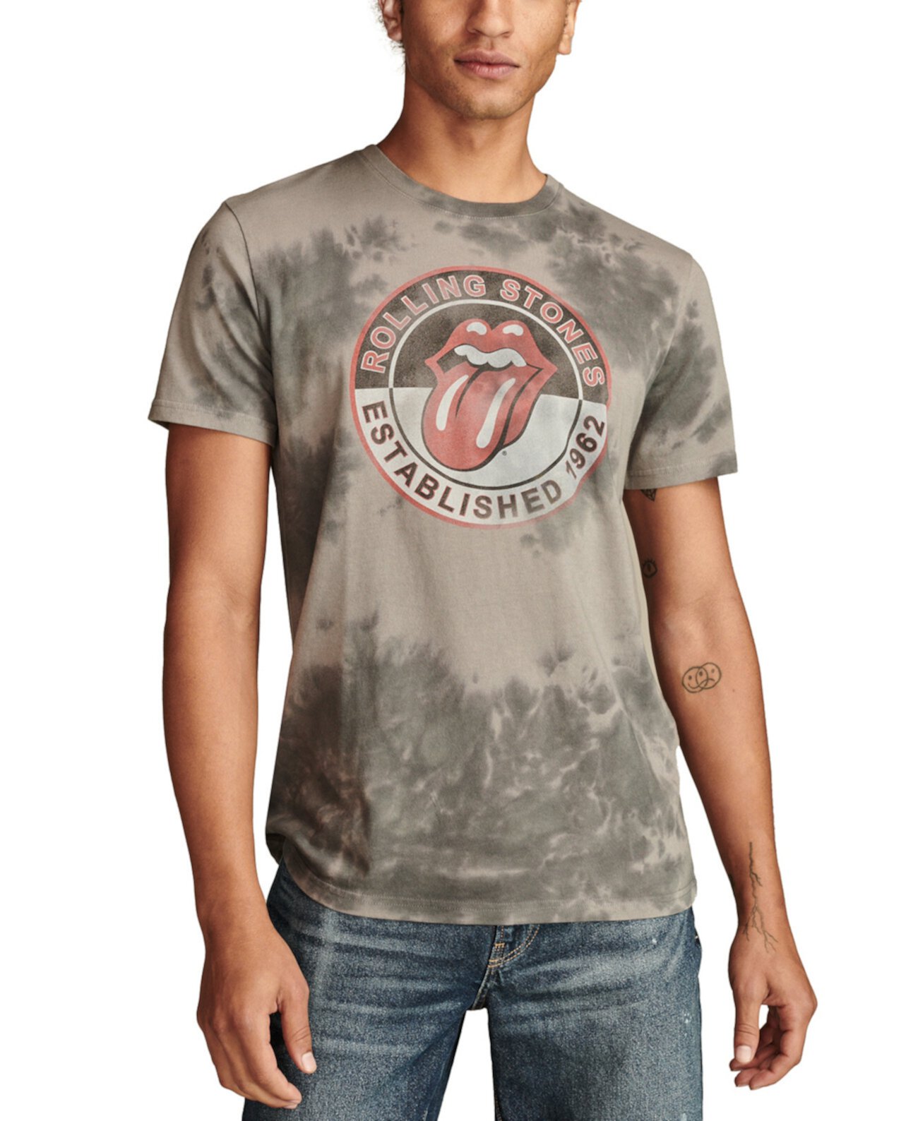 Мужская Повседневная рубашка Lucky Brand Rolling Stone Circle Lucky Brand