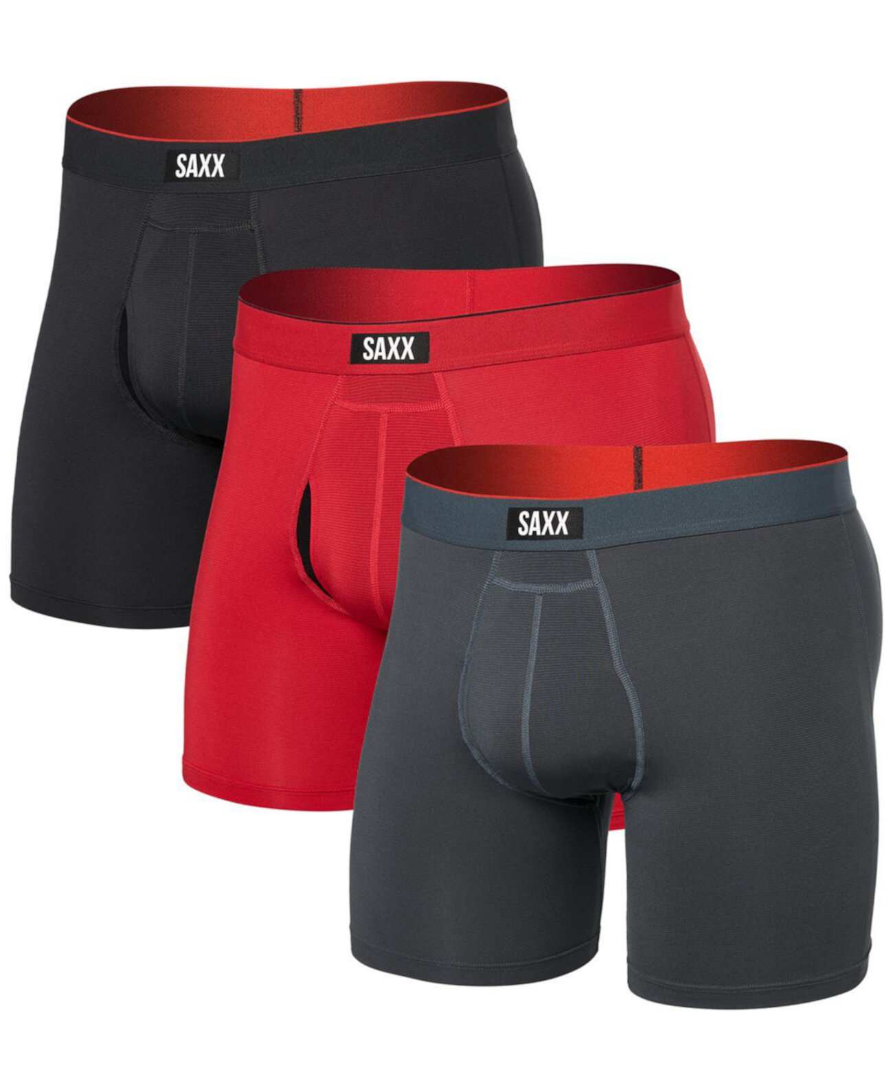 Мужские Боксеры SAXX Multi-Sport 3-Pk. Solid Mesh SAXX