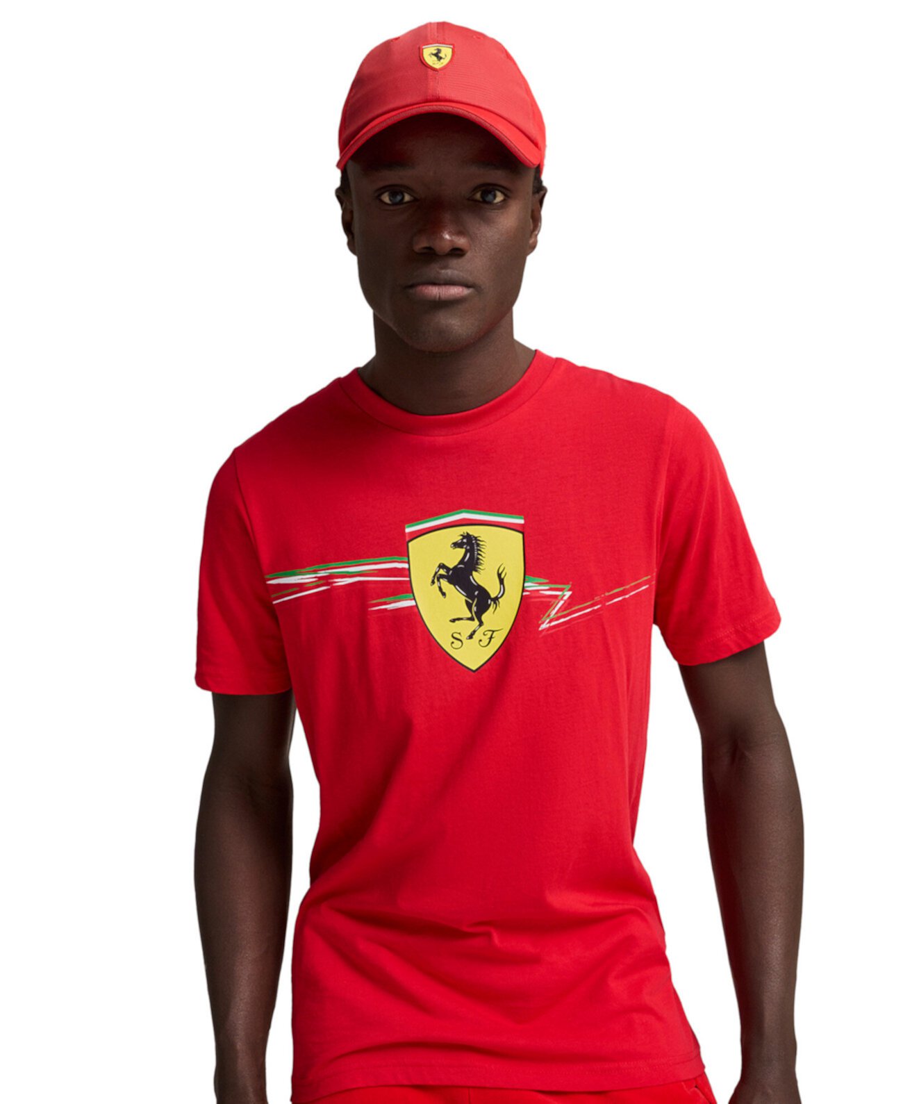 Пятипанельная бейсболка Ferrari с логотипом, 80% полиэстер, 20% нейлон Puma