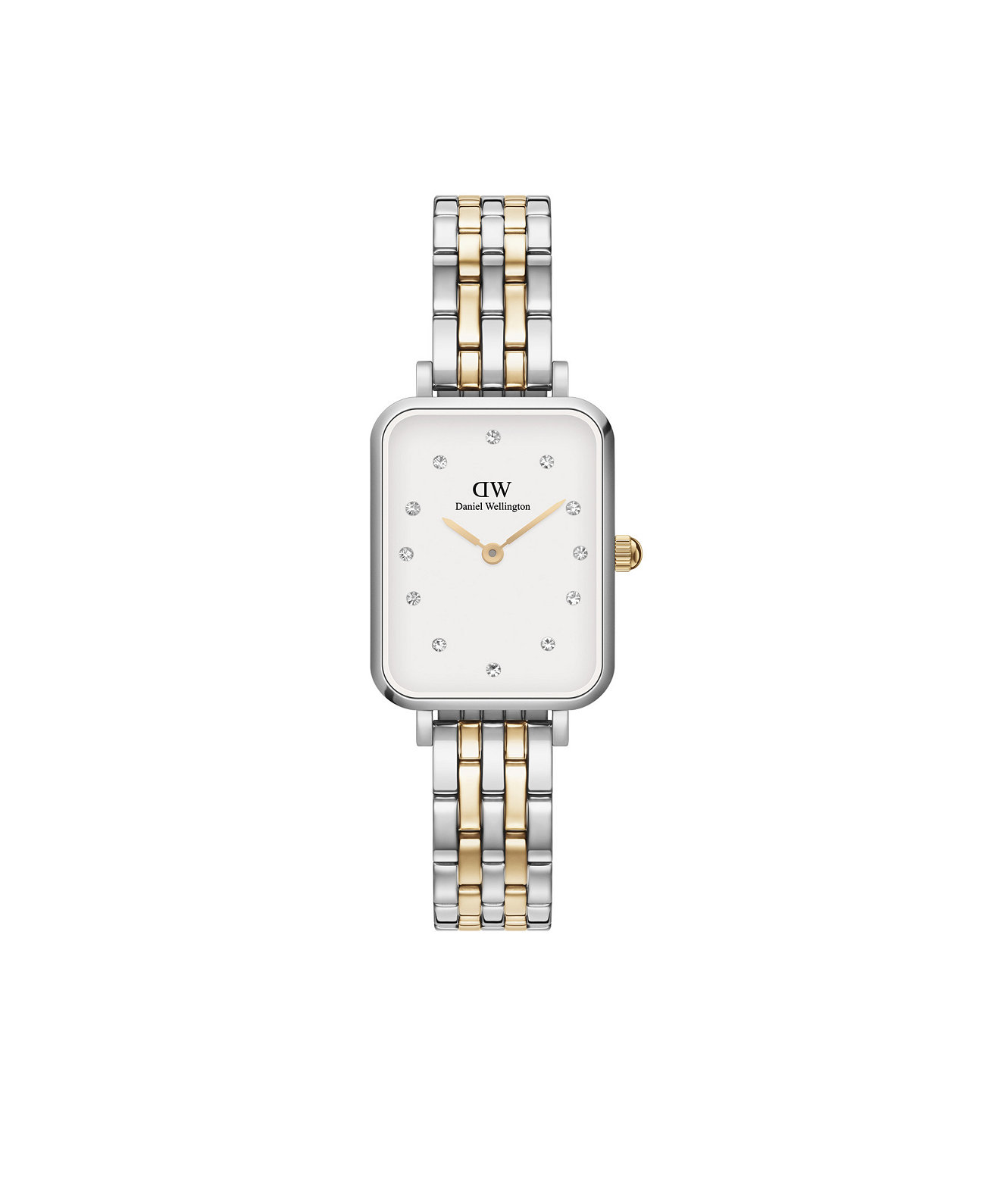 Смарт часы Daniel Wellington Women's Quadro Lumine 5-Link двухцветные из нержавеющей стали 20 x 26mm Daniel Wellington