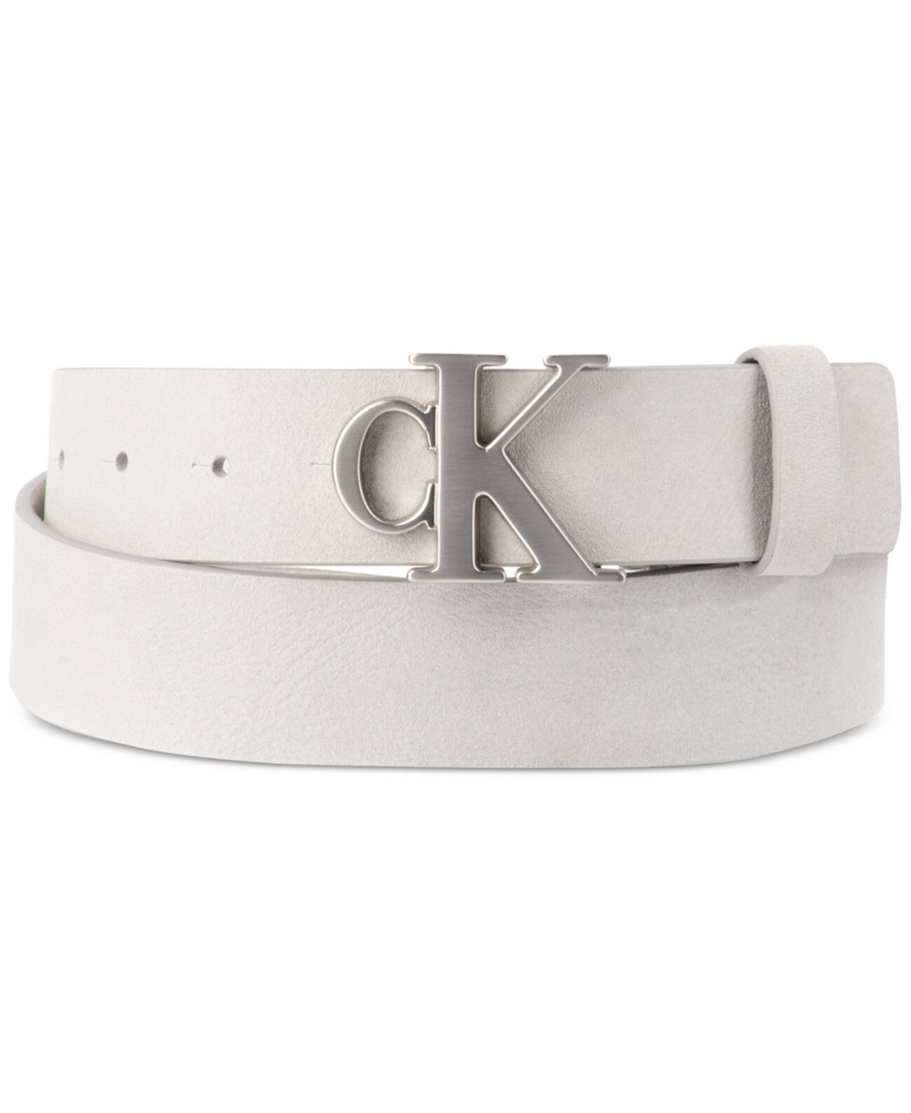 Ремень Calvin Klein Men's Plaque-Buckle CK Logo Calvin Klein