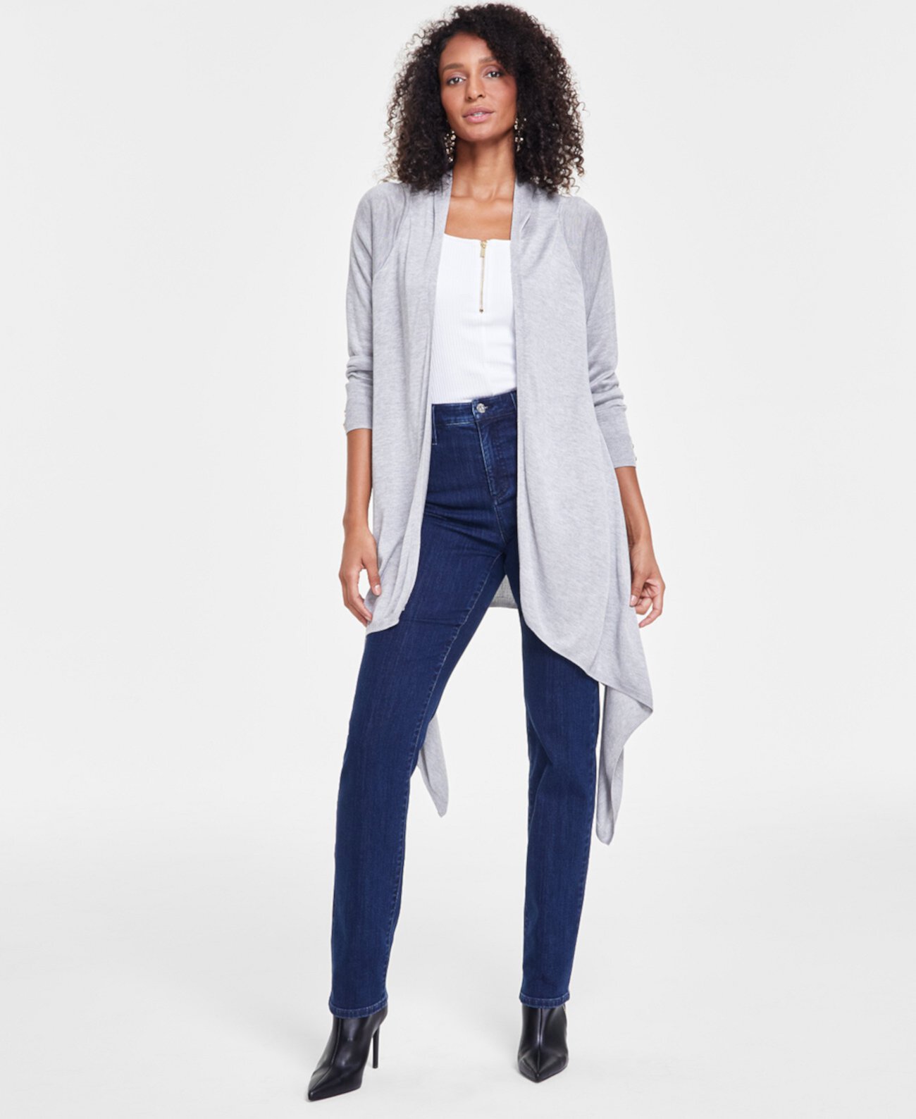 Women's Waterfall Cardigan, Created for Macy's I.N.C. International Concepts