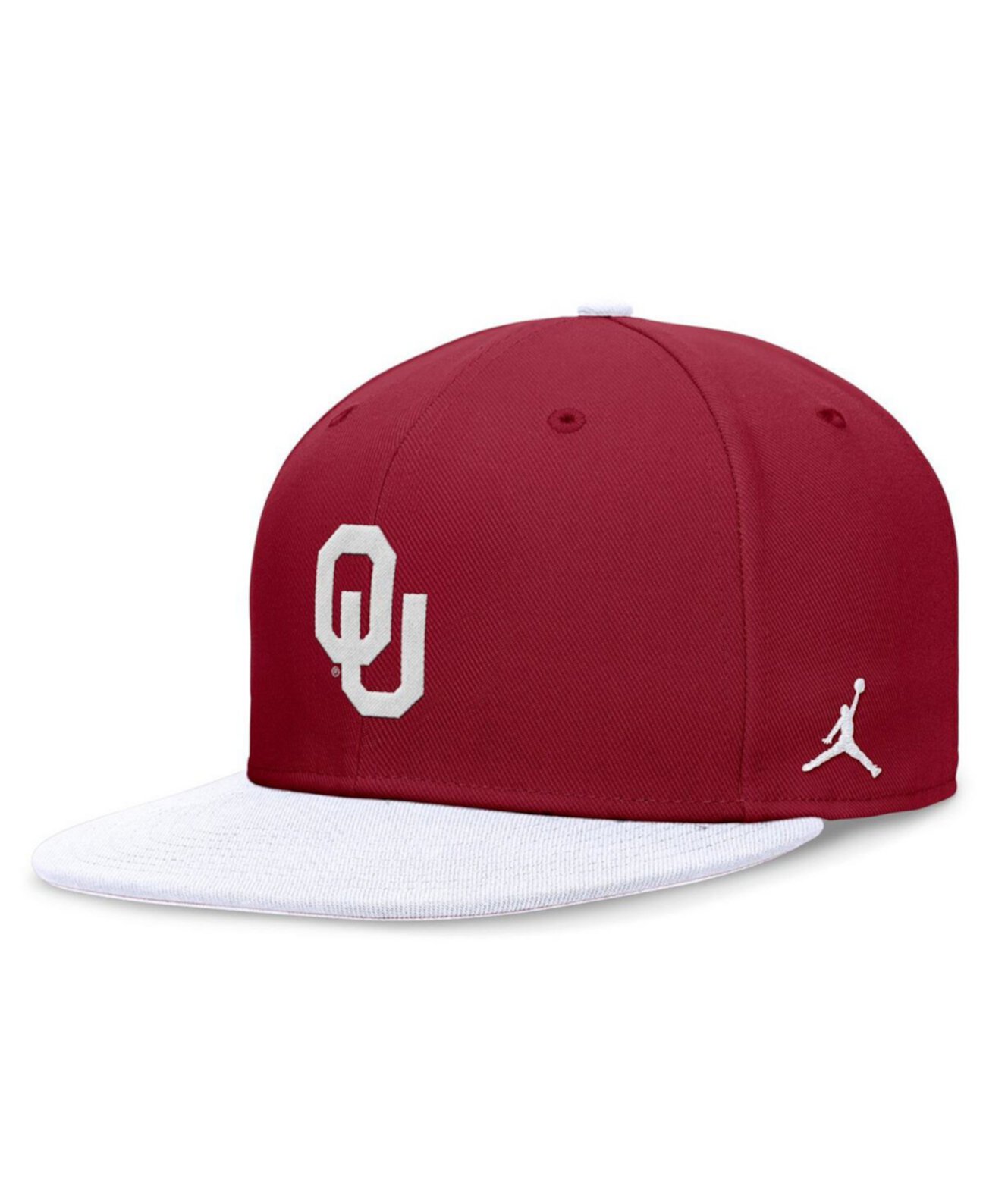 Бейсболка Jordan Мужская Красная/Белая с Логотипом Oklahoma Sooners Jordan