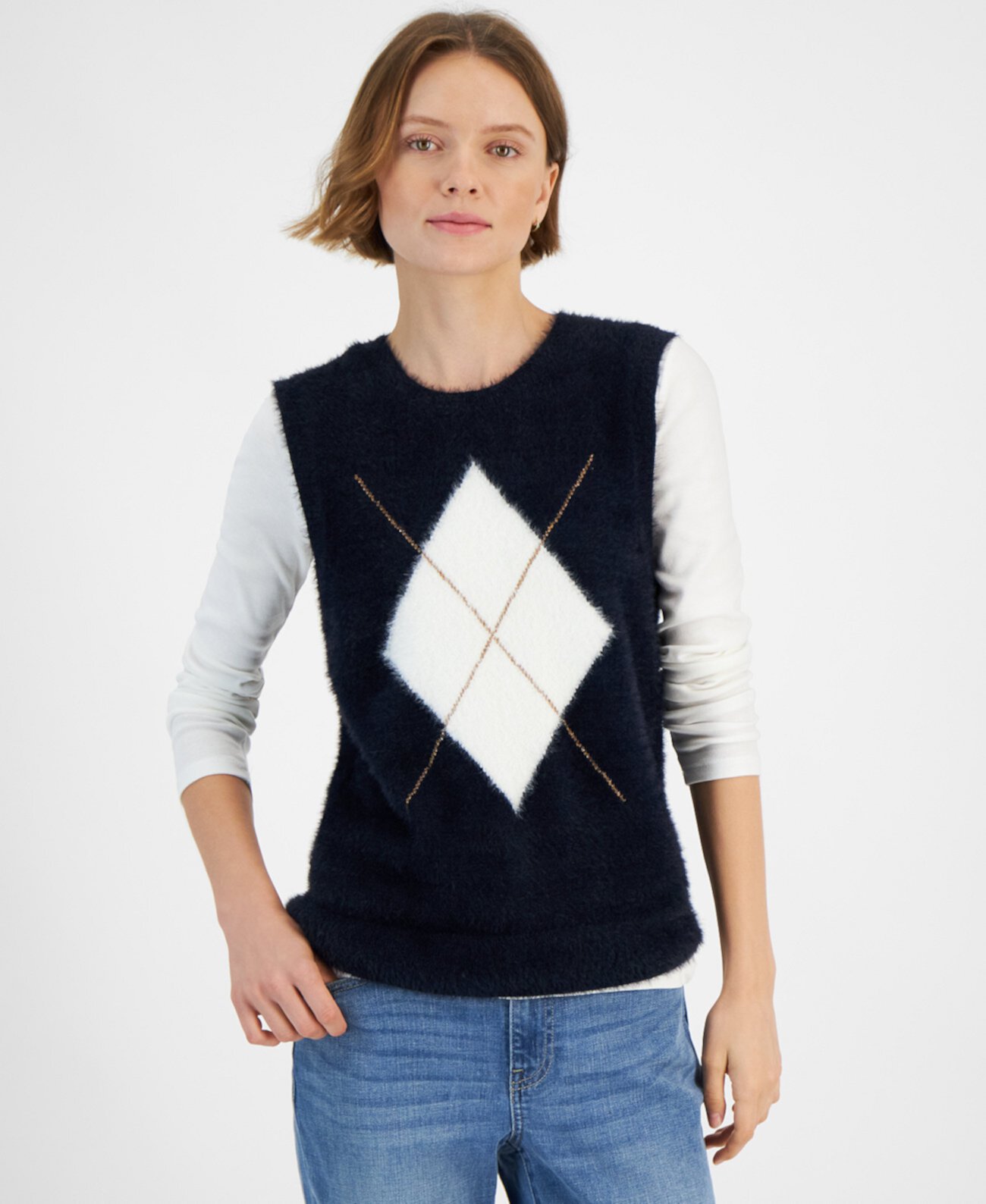 Женский Жилет Tommy Hilfiger Argyle Tommy Hilfiger