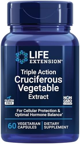 Triple Action Cruciferous Vegetable Extract 60 Count (Pack of 2) Life Extension