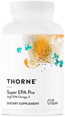 THORNE Super EPA Pro - Omega-3 Fish Oil with High Concentration EPA - Promotes Blood Lipid Support - 1300mg EPA and 200mg DHA - 120 Gelcaps Thorne