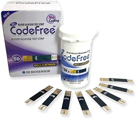 SD Biosensor 100 Strips Sd Codefree Blood Glucose Monitor/Monitoring Test/Testing Kit Replacement Strips Yes - I Have Diabetes CodeFree