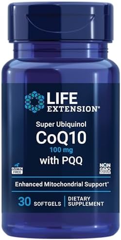 Супер убихинол CoQ10 с PQQ 100 мг, для поддержки здоровья сердца, 30 мягких капсул Life Extension