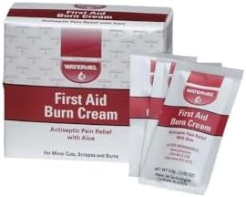 First Aid Burn Cream, Antiseptic Burn Relief, 0.9 gm Packets, 25 Pack, MS-60765 Water Jel