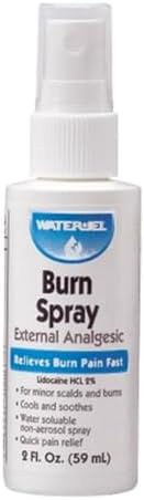 First Aid Burn Spray, Antiseptic Burn Pump Bottle, 2 Ounce, 2 Pack, MS-46410 Water Jel