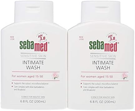 SEBAMED Feminine Intimate Wash pH 3.8 for Microflora Balance with Aloe Vera Mild Organic Based Daily Vaginal Wash Feminine Hygiene 6.8 Fluid Ounces (200 Milliliters), Clear (3247350.0) SEBAMED