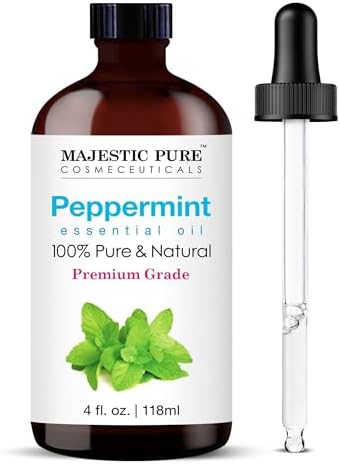 MAJESTIC PURE Basil Essential Oil | 100% Pure and Natural Basil Oil | Premium Grade Essential Oils for Hair Care, Home Diffusers, Skin, Aromatherapy, Massage and Humidifiers | 4 Fl Oz MAJESTIC PURE