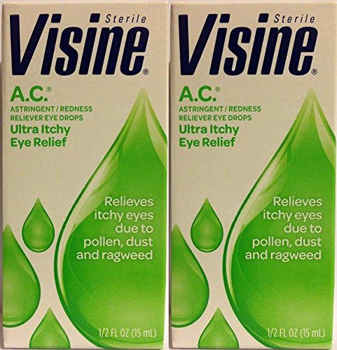 Visine A.C. Eye Drops (Капли) 0.50 oz (Унции) (Pack of 2) Visine