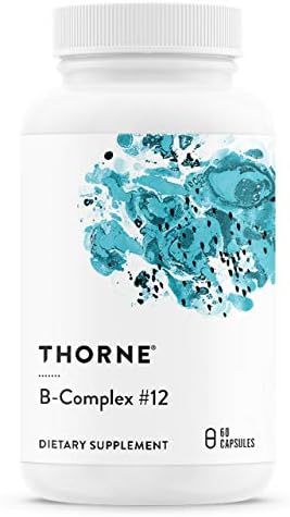 THORNE B-Complex #12 - Vitamin B Complex with Active B12 and Folate - 60 Capsules (Капсулы) Thorne