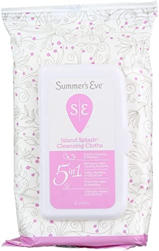 Summers Eve Cleansing Cloths 32 Count Island Splash (2 Pack) Summer's Eve