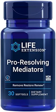 Life Extension Pro-Resolving Mediators - Inflammation Management and Joint Health Supplement -Whole Body Health Support - From Marin Oil PRMs SPMs - Gluten-Free, Non-GMO, 30 Softgels (Мягкие капсулы) Life Extension