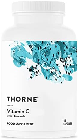 THORNE Vitamin C - Blend of Vitamin C and Citrus Bioflavonoids from Oranges - Support Immune System, Production of Cellular Energy, Collagen Production and Healthy Tissue - Gluten-Free - 90 Capsules (Капсулы) Thorne