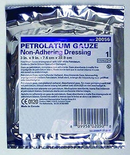 McKesson Xeroform Petrolatum Dressing - Impregnated Gauze Dressings for Burn and Wound Care - 1 in x 8 in, 8 Pack Mckesson