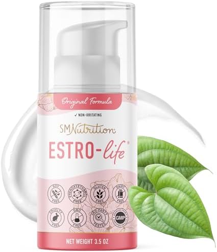 Estrogen Estriol Cream (Крем) 175mg of USP Micronized Estriol | Bioidentical Menopause & Menstrual Support | Dermatologist-Tested, Hypoallergenic, Soy-Free, Cruelty-Free, Non-GMO | 84 Servings (Порции), 3.5oz Pump SMNutrition