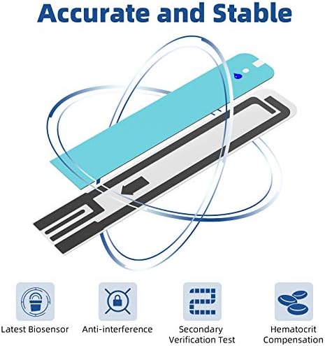 Metene TD-4116 Blood Glucose Test Strips, 300 Count Test Strips for Diabetes, Use with metene TD-4116 Blood Glucose Monitor Only(No Monitor) Metene