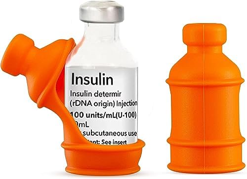 3 Pack Insulin Vial Bottle Protector Sleeve for Diabetic, Silicone Protective Case to Protect Insulin Vial from Breaking, Suitable for 10ml Short Insulin Vials (Blue) Sijidou