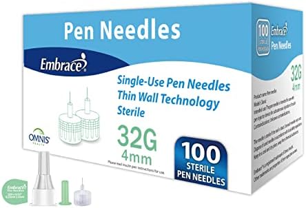 Embrace Insulin Pen Needles (29G 12mm) Embrace