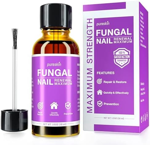 Toenail Fungus Treatment For Toenail & Finernails, Toe Nail Fungus Treatment Extra Strength, Effective Fungal Nail Treatment for Finger & Toenail -1 OZ PURESKIN