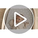 2-Pack Baby Bassinet Sheets Girl, Boy - Viscose Derived from Bamboo Fitted Bassinet Sheets Compatible with Halo Bassinest Swivel Sleeper, Baby Delight,Graco Bedside Bassinet Mattress Sheet(Soft White) KeaBabies