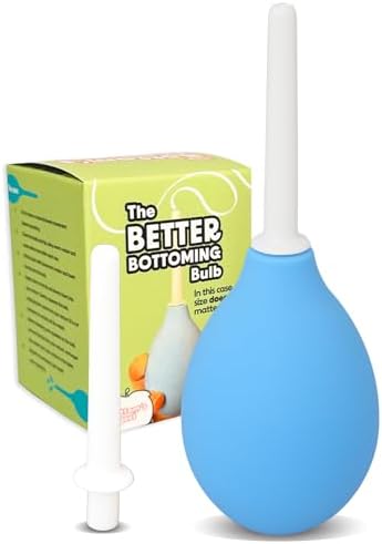 Bottom’s Digest Enema Bulb 3.0-oz Anal Douche with Easy-Clean 6-cm White Tip for Men & Women The Bottom's Digest