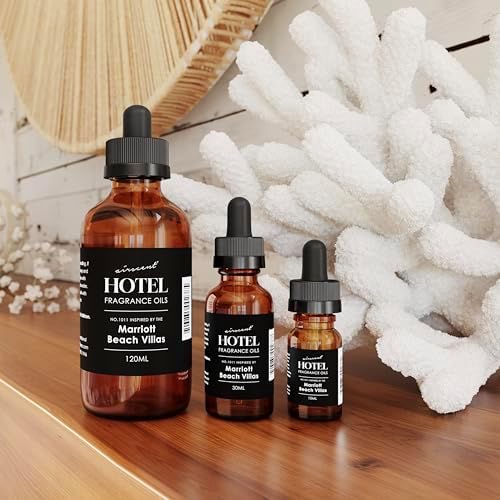 Hotel Diffuser Oil Inspired by The Marriott Beach Villas - No. 1011 Diffuser Oil - Air-Scent Essential Oil - 10 mL, .34 fl oz Fragrance Oil Dropper Bottle for Aromatherapy Diffusers and Humidifiers Air-Scent