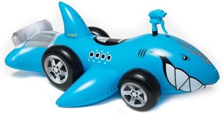 Hot Wheels & FUNBOY Sharkruiser Kids Pool Float with Water Squirter FUNBOY