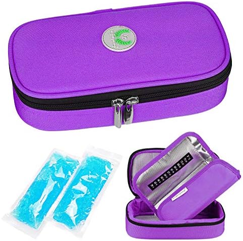 YOUSHARES TSA Approved Ice Packs for Insulin Cooler Travel Case - 4 x 100g Travel Ice Pack for Diabetic Travel Case, Reusable Ice Packs for Medications Keep Cooling YOUSHARES