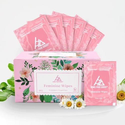 Feminine Flushable Individually Wrapped Traveling Non Scented Wipes. HomelyHub Goods