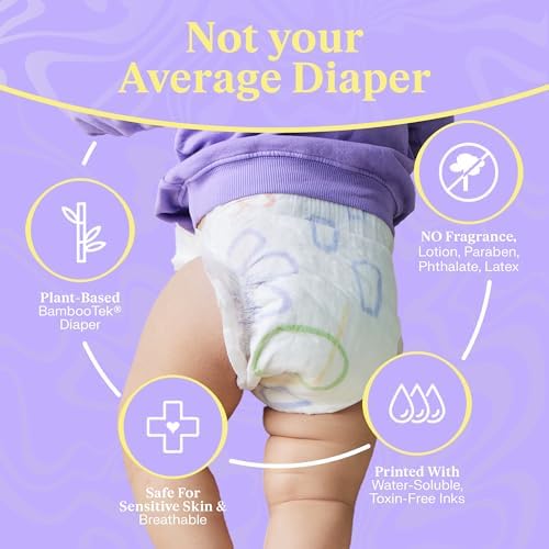 Freestyle Diapers – (Size 2) Hyper Absorbent & Non-Toxic – Disposable Diapers for Sensitive Skin – Ultra Soft Diapers (12-18 lbs) – 192 Count Freestyle