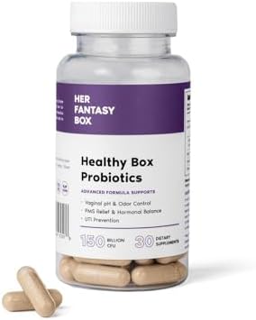 Healthy Box Probiotics Vaginal Care Advanced Formula for PMS Relief, Hormonal Balance, and UTI Prevention Her Fantasy Box