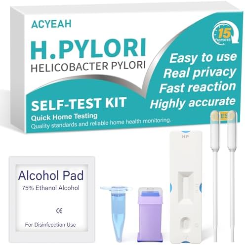 H Pylori Test Kit, H. Pylori Self Test Kit, Helicobacter Pylori Test Kits at Home, H-Pylori Test Kit, Fast and Highly Accurate ACYEAH