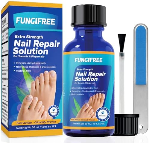 Toenail Fungus Treatment for Nail Repair: Toenail Fungus Treatment Extra Strength for Athlete's Foot of Discolored Damaged Nails Care At Home FungiFree