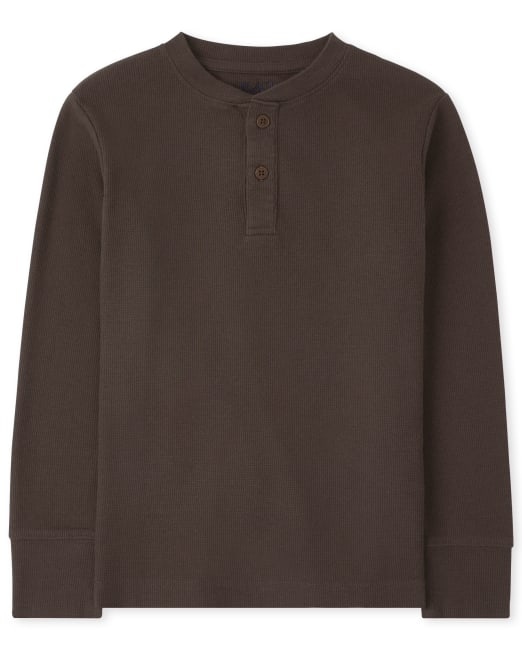 Boys Thermal Henley Top The Children`s Place