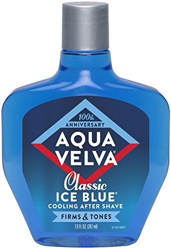 Aqua Velva After Shave, Classic Ice Blue, Soothes, Cools, and Refreshes Skin, 7 Ounce Aqua Velva